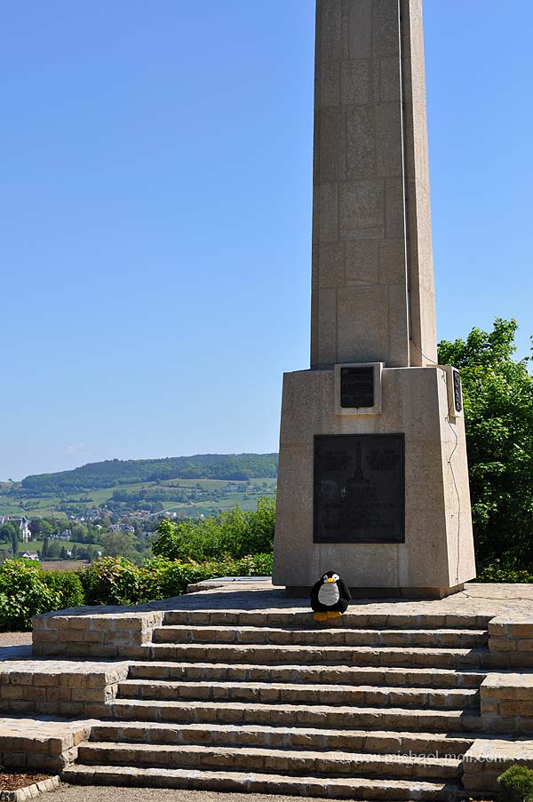 Stele am Mittelpunkt von Luxemburg