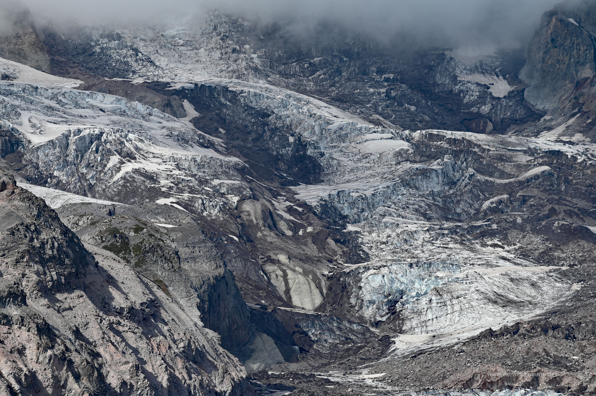 Gletscher am Mount Rainier
